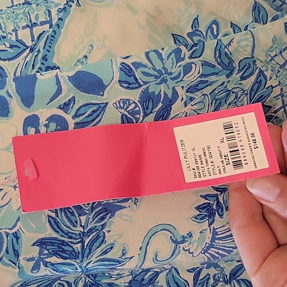 NWT Lilly Pulitzer Azita Tunic Dress In Toile Me About It print - Size XL - Picture 8 of 10